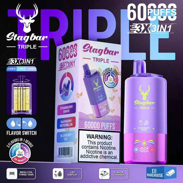 Star Bar Triple 60000 Puffs 3 IN 1 Wegwerp Vape