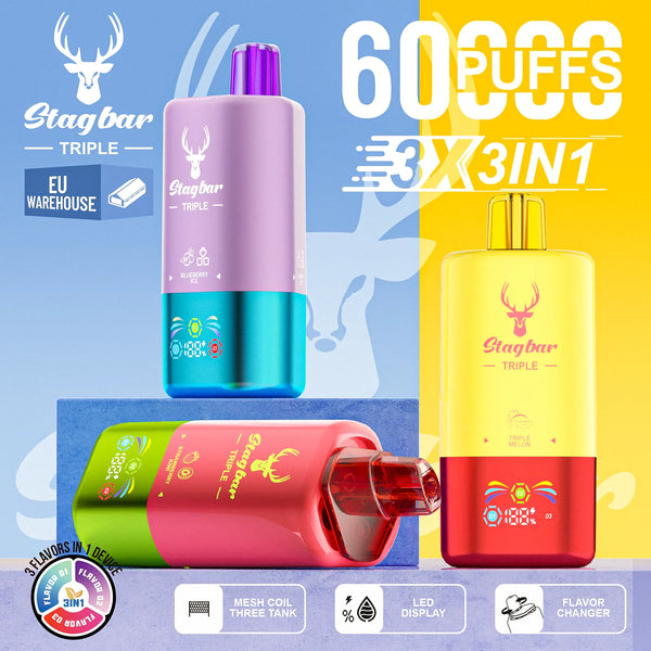 Star Bar Triple 60000 Puffs 3 IN 1 Wegwerp Vape