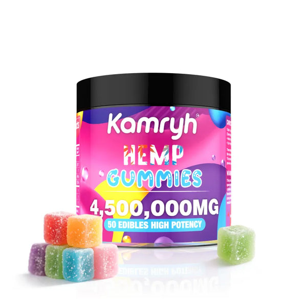 kamry Gummies for Adults, 6 Fruit Style, Sleep Support, Omega 3-6-9 Complex, Chewable Gummy Vitamins USA Made