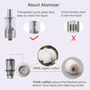 kamry k1000 Plus Atomizer 2ml Empty Tank for Wood Color e-cig Pipe