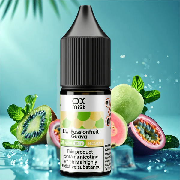 Oxmist 10ml Nic Salt E-Liquid Zacht, Smaakvol, Bevredigend